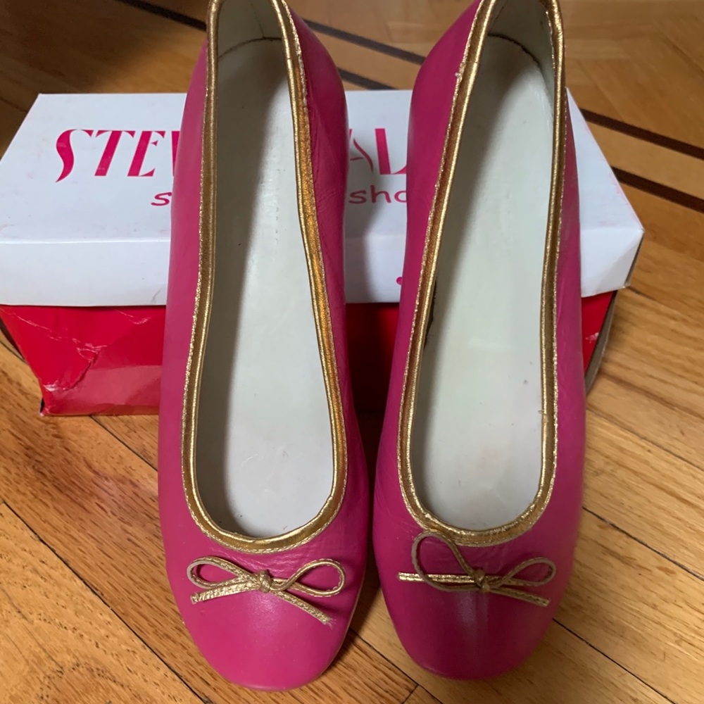 Steven Salaro Pink/Gold Ballet Flat